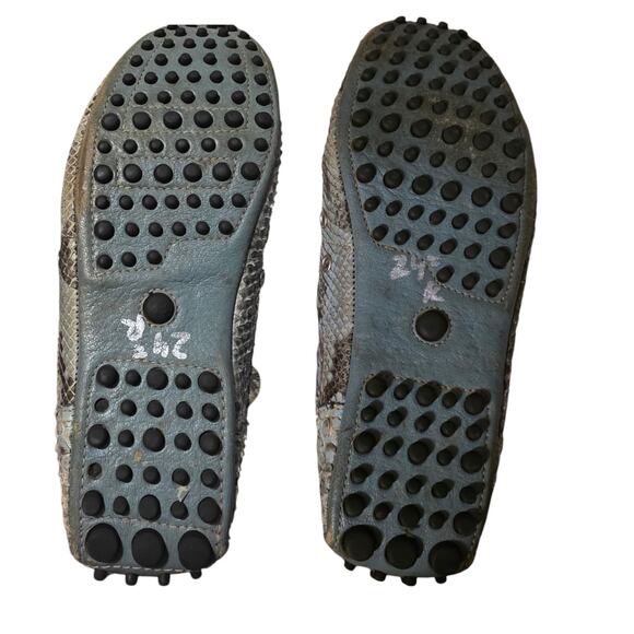 Prada Genuine Python Snakeskin Car Shoes - Women's Size 8 - Picture 3 of 6